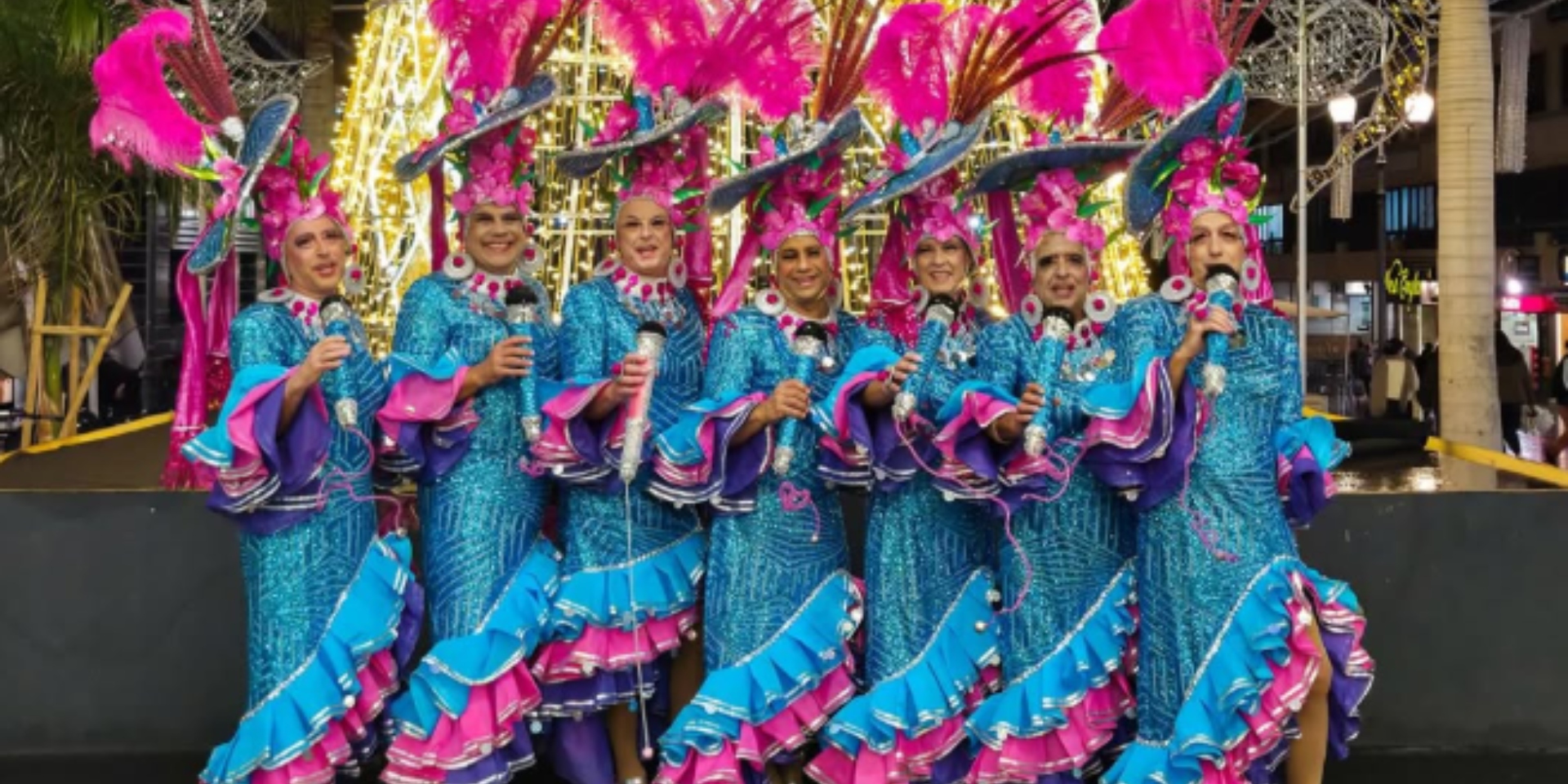 Street parade with Las Celias de Tenerife