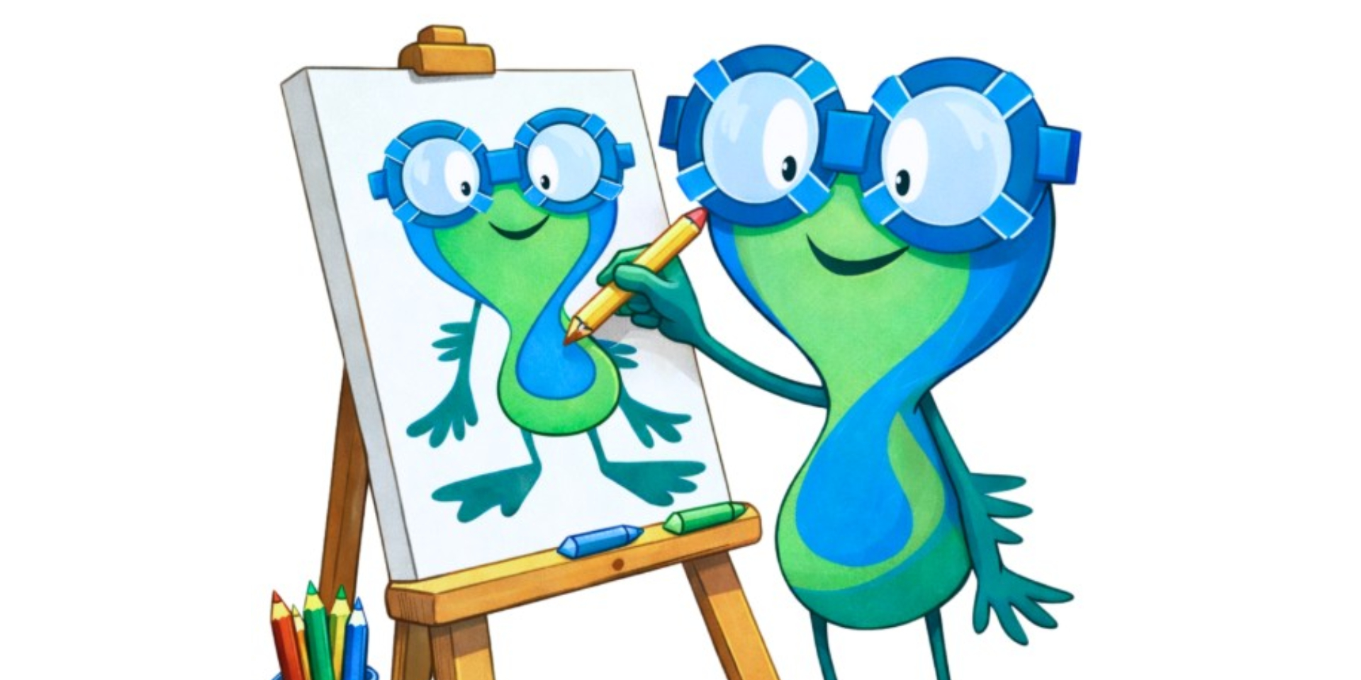 Exposición dibujos "cuidando del agua junto a Swimi"