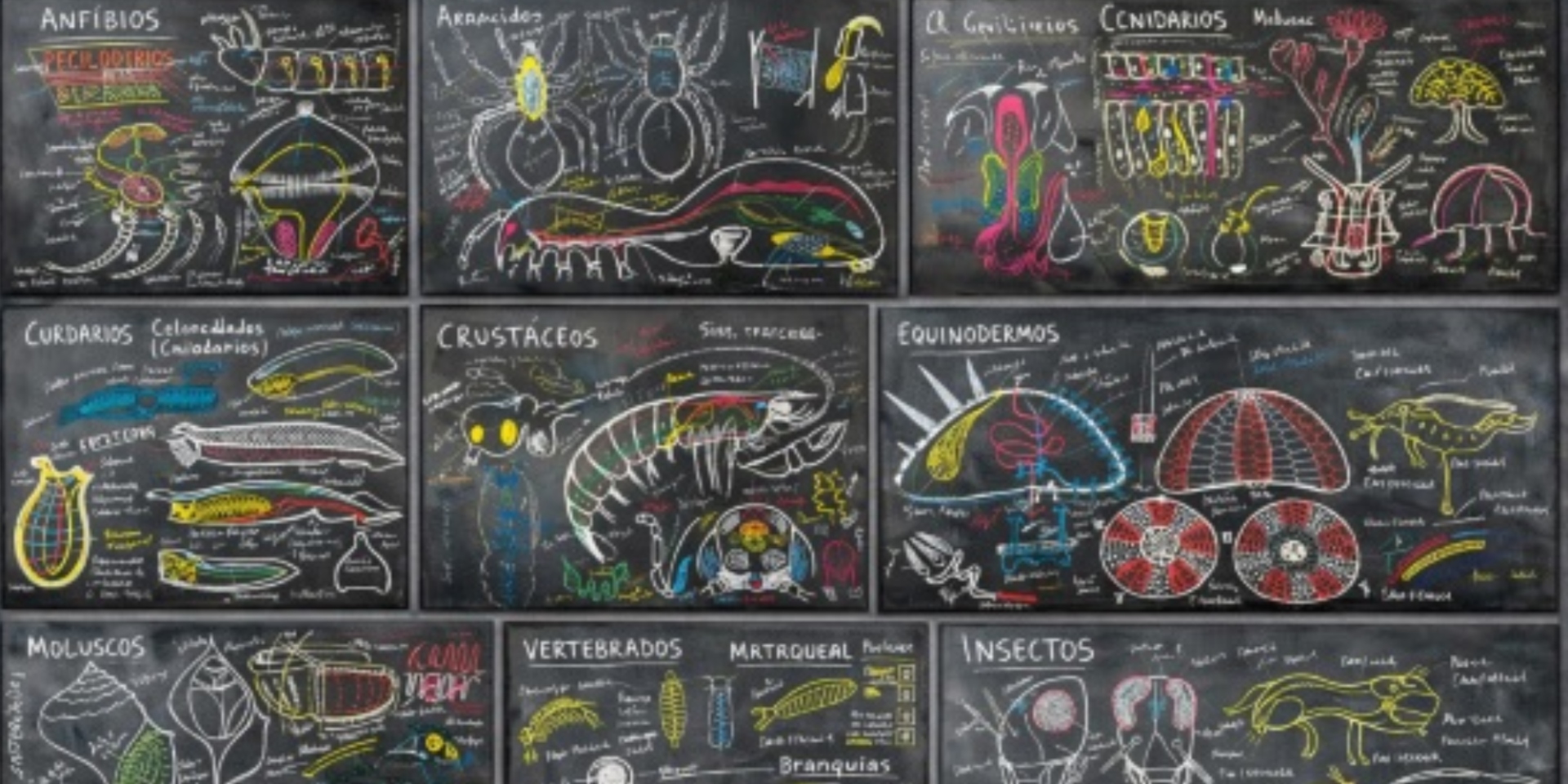 Fernando Cobo Gradín's exhibition 'Pizarra y tizas'